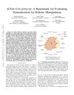 THE COLOSSEUM: A Benchmark for Evaluating Generalization for Robotic Manipulation