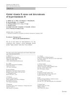 Global vitamin D status and determinants of hypovitaminosis D