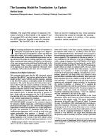 The Scanning Model for Translation: An Update