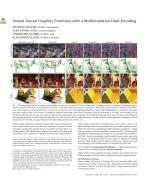 Instant Neural Graphics Primitives with a Multiresolution Hash Encoding