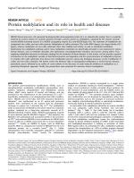 Protein neddylation and its role in health and diseases