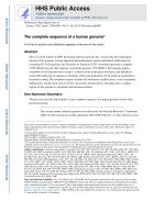 The complete sequence of a human genome
