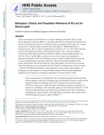 Biological, Clinical, and Population Relevance of 95 Loci for Blood Lipids