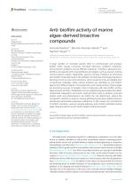Anti-biofilm activity of marine algae-derived bioactive compounds