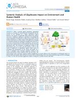 Systemic Analysis of Glyphosate Impact on Environment and Human Health