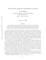 Fault-tolerant quantum computation by anyons