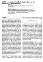 SLINK: An optimally efficient algorithm for the single-link cluster method