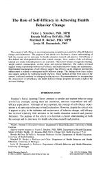 The Role of Self-Efficacy in Achieving Health Behavior Change