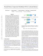 Dynamic Memory Compression: Retrofitting LLMs for Accelerated Inference