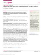 Vacation Days Taken, Work During Vacation, and Burnout Among US Physicians