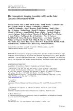 The Atmospheric Imaging Assembly (AIA) on the Solar Dynamics Observatory (SDO)