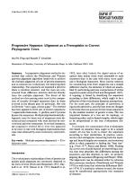 Progressive Sequence Alignment as a Prerequisite to Correct Phylogenetic Trees