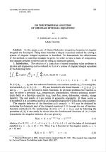 ON THE NUMERICAL SOLUTION OF SINGULAR INTEGRAL EQUATIONS