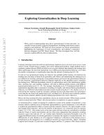 Exploring Generalization in Deep Learning