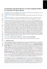 A Systematic Literature Review on Large Language Models for Automated Program Repair