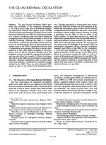 THE QUASI-BIENNIAL OSCILLATION