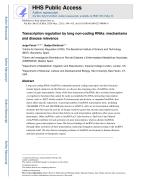 Transcription regulation by long non-coding RNAs: mechanisms and disease relevance