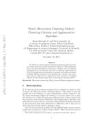 Ward’s Hierarchical Clustering Method: Clustering Criterion and Agglomerative Algorithm