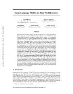 Large Language Models are Zero-Shot Reasoners