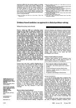 Evidence based medicine: an approach to clinical problem-solving