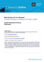 In-kind finance: a theory of trade credit