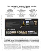 LAVE: LLM-Powered Agent Assistance and Language Augmentation for Video Editing