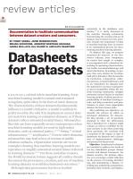 Datasheets for Datasets
