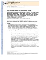 Gene Ontology: tool for the unification of biology