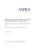 Driven to distraction: Extraneous events and underreaction to earnings news