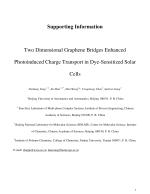 Two Dimensional Graphene Bridges Enhanced Photoinduced Charge Transport in Dye-Sensitized Solar Cells