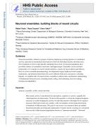 Neuronal ensembles: building blocks of neural circuits