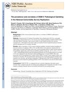 The prevalence and correlates of DSM-IV Pathological Gambling in the National Comorbidity Survey Replication