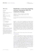Relatlimab: a novel drug targeting immune checkpoint LAG-3 in melanoma therapy