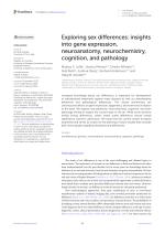 Exploring sex differences: insights into gene expression, neuroanatomy, neurochemistry, cognition, and pathology