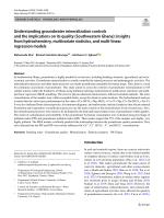 Understanding groundwater mineralization controls and the implications on its quality (Southwestern Ghana): insights from hydrochemistry, multivariate statistics, and multi-linear regression models