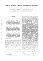 Multi-Task Deep Neural Networks for Natural Language Understanding