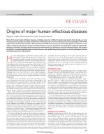 Origins of major human infectious diseases