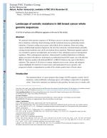 Landscape of somatic mutations in 560 breast cancer whole genome sequences