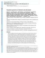 Population genomics of domestic and wild yeasts