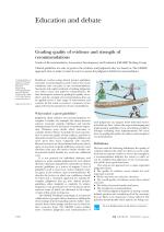 Grading quality of evidence and strength of recommendations