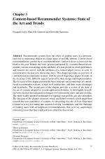 Content-based Recommender Systems: State of the Art and Trends