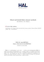 Mixed and hybrid finite element methods