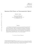 Quantum Field Theory on Noncommutative Spaces