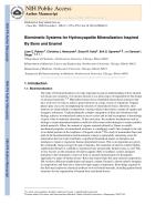 Biomimetic Systems for Hydroxyapatite Mineralization Inspired By Bone and Enamel