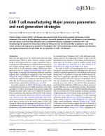 CAR-T cell manufacturing: Major process parameters and next-generation strategies