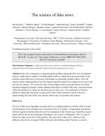 The science of fake news