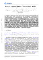 Training Compute-Optimal Large Language Models