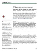 Big Data: Astronomical or Genomical?