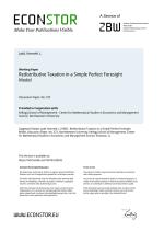 Redistributive Taxation in a Simple Perfect Foresight Model