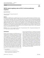 WNT/β-catenin regulatory roles on PD-(L)1 and immunotherapy responses